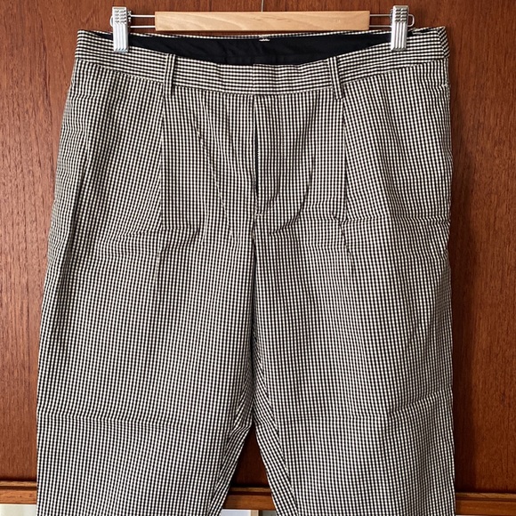 Uniqlo black and white checkered pants/slacks - Picture 2 of 10